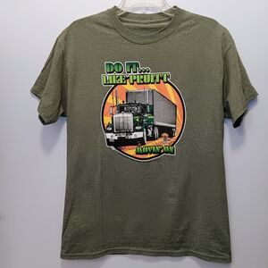 Do It Like Pruitt T-Shirt Men's Olive Green from the TV Show Movin' On NWOT